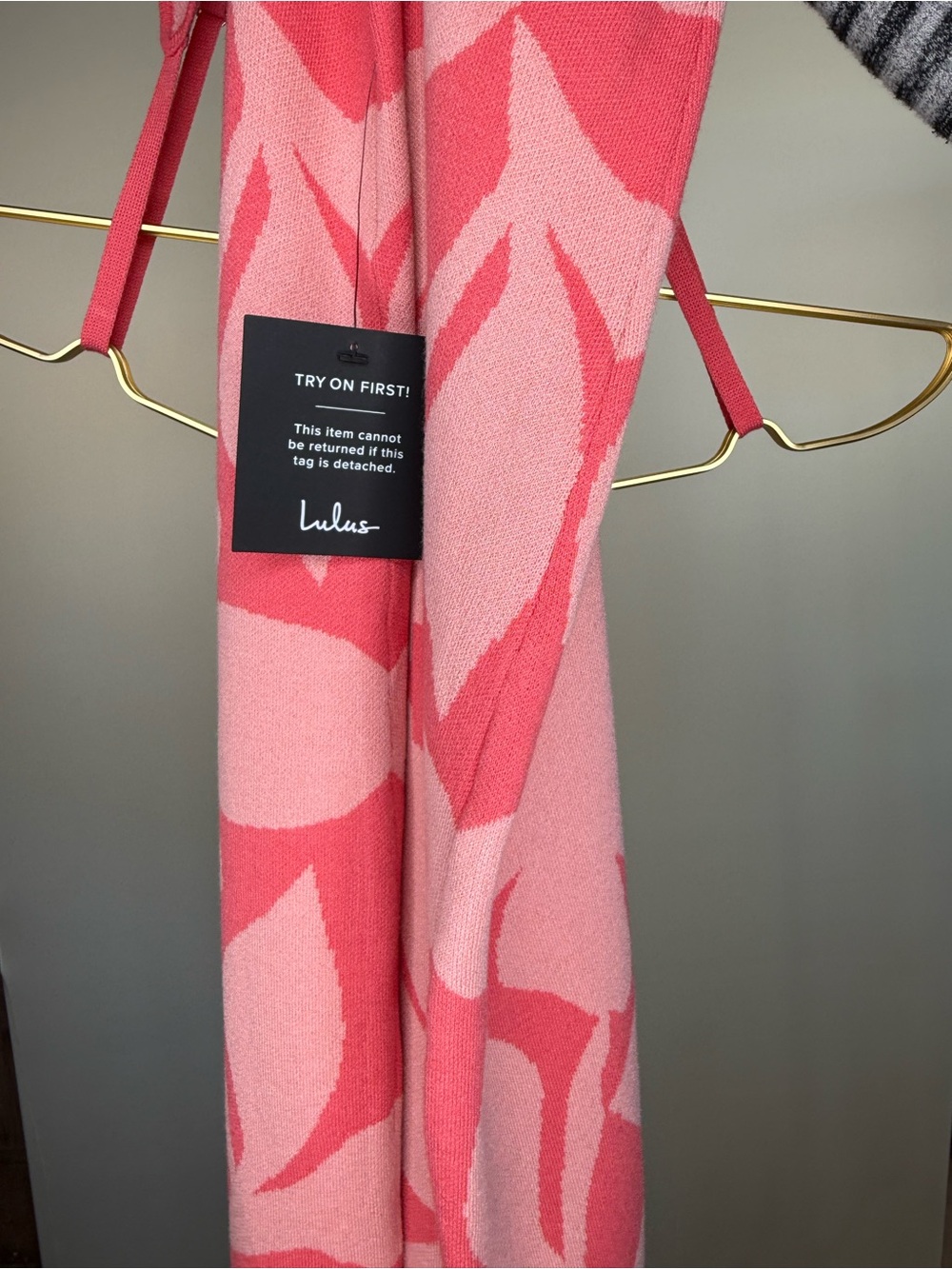 Lulu's Two-Tone Pink Floral Cutout Midi Dress - Picture 15 of 15